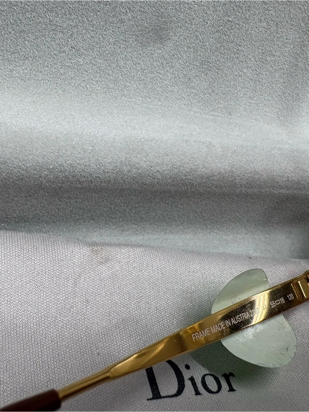 Dior Gold and Brown Round Frame Glasses Christian Dior - Picture 5 of 8
